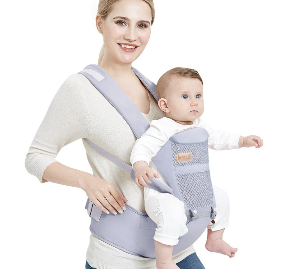 Multifunctional Baby Carrier with Waist Stool – Ergonomic Infant & Toddler Hip Seat Bag