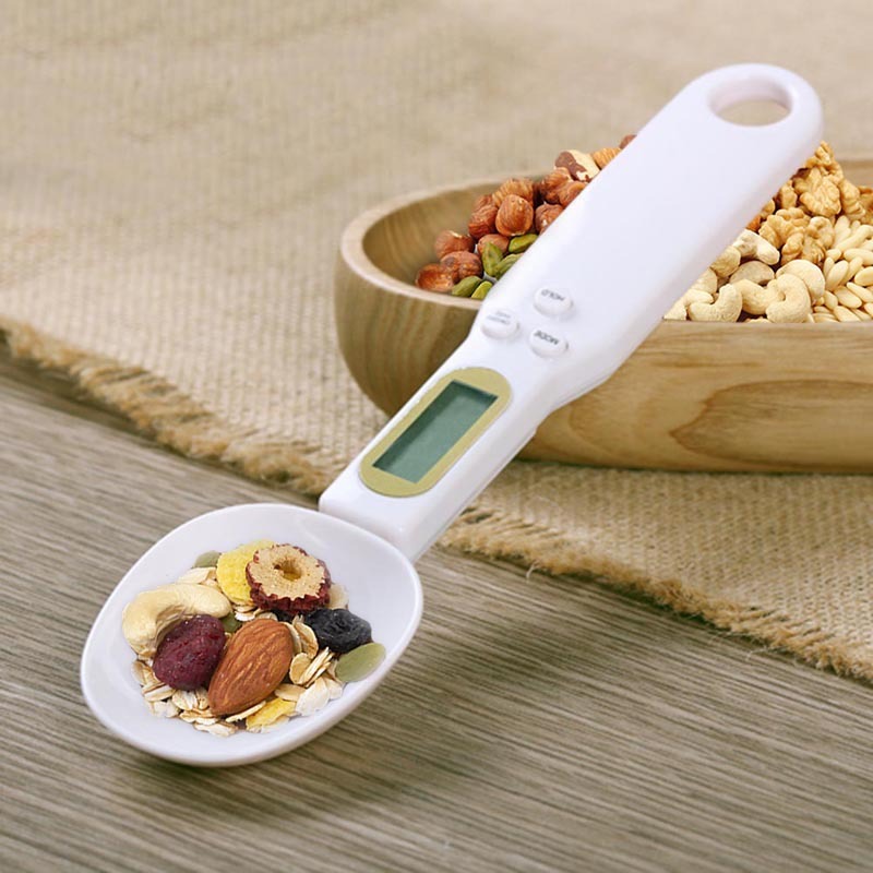 Digital LCD Measuring Spoon Scale – Electronic Food & Kitchen Scale for Cooking, Baking, Coffee, Tea, Sugar (Grams)