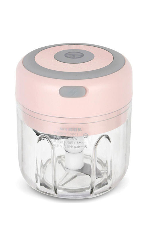 Mini Electric Garlic Chopper – USB Rechargeable Food Processor for Kitchen