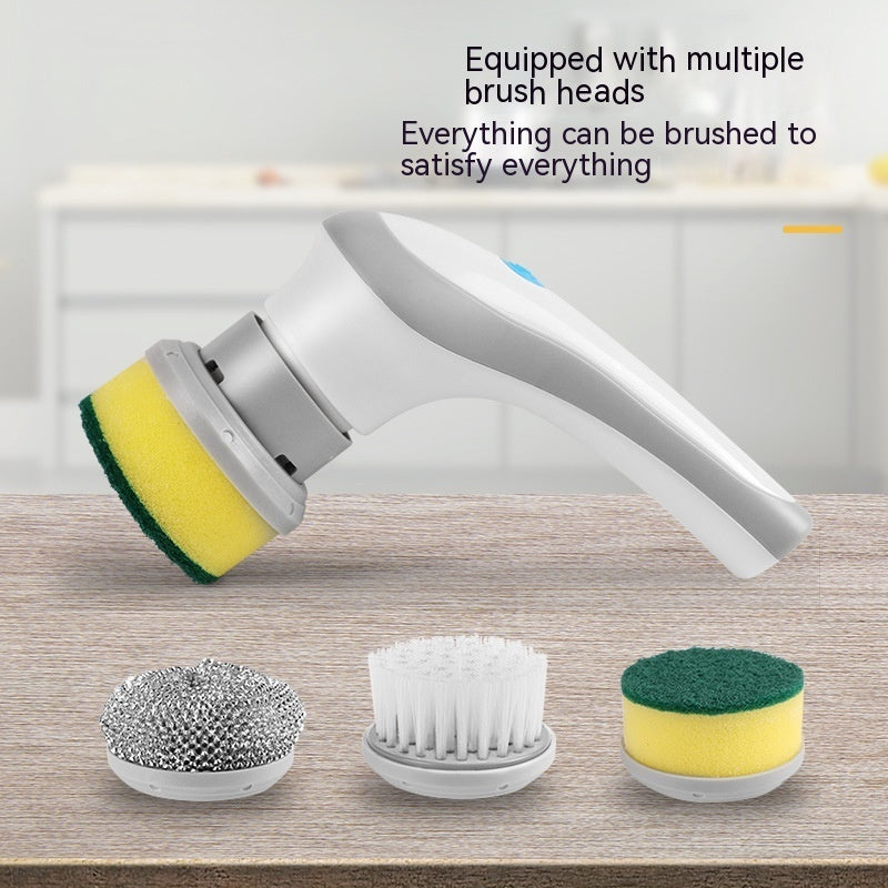4-in-1 Electric Cleaning Brush – Cordless Handheld Spinning Scrubber, Portable & Rechargeable for Deep Cleaning