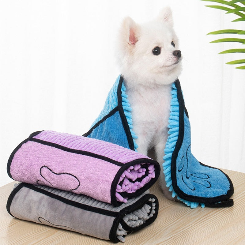 Super Absorbent Microfiber Pet Towels – Quick-Drying Bathrobe for Dogs & Cats