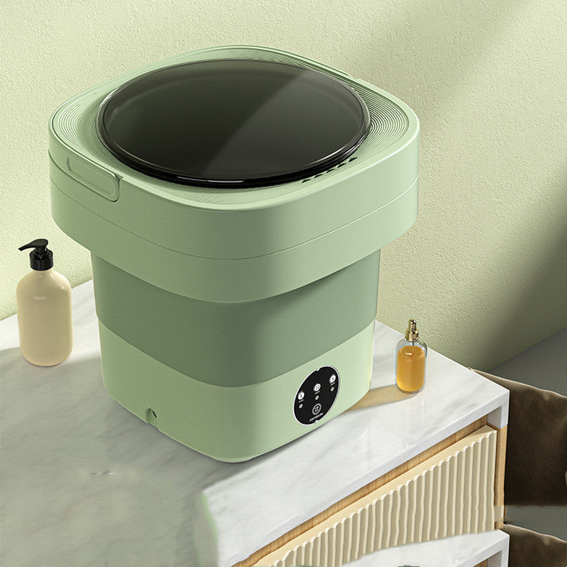 Portable Mini Washing Machine – Foldable, Compact Washer for Small Clothes, Socks & Underwear with Energy-Efficient Design