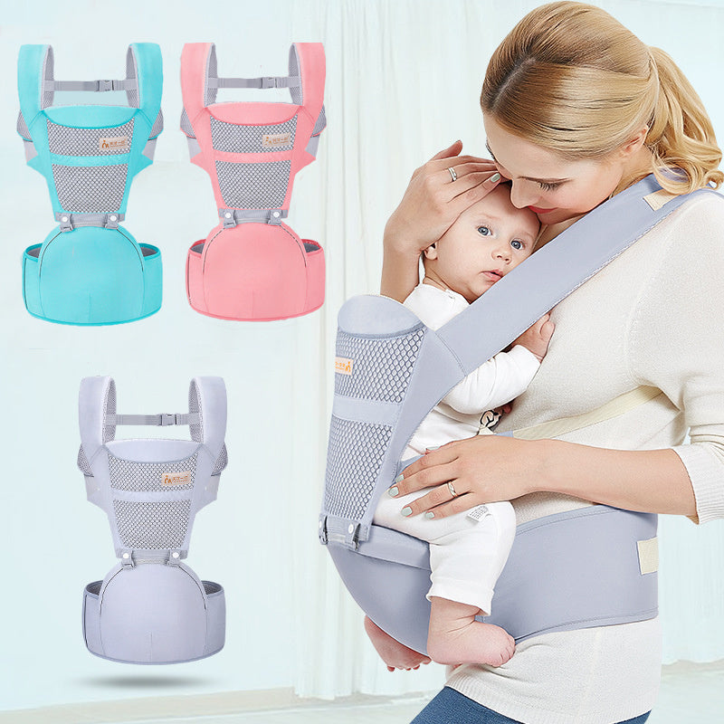 Multifunctional Baby Carrier with Waist Stool – Ergonomic Infant & Toddler Hip Seat Bag