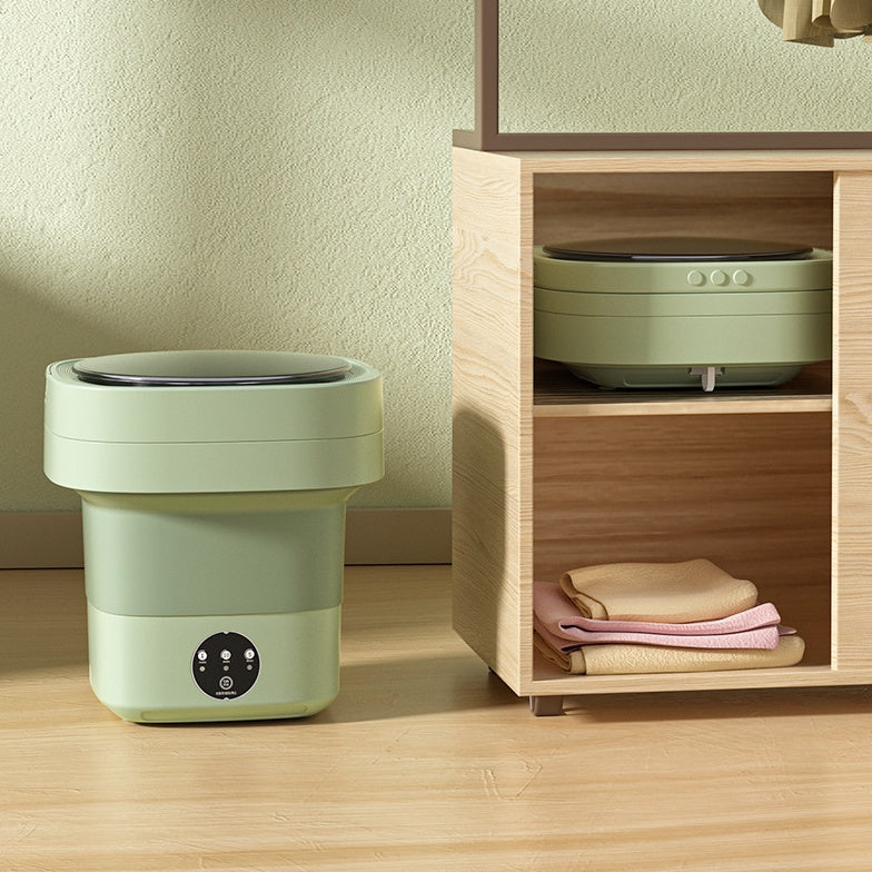 Portable Mini Washing Machine – Foldable, Compact Washer for Small Clothes, Socks & Underwear with Energy-Efficient Design