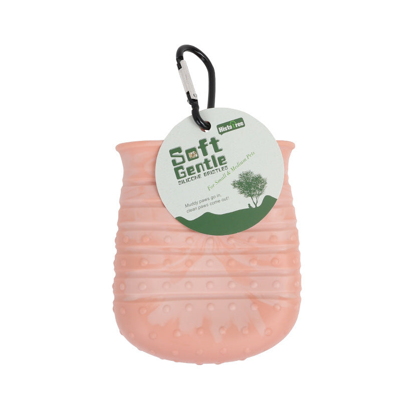 2-in-1 Dog Paw Cleaner Cup – Soft Foot Cleaning Washer & Brush for Pets