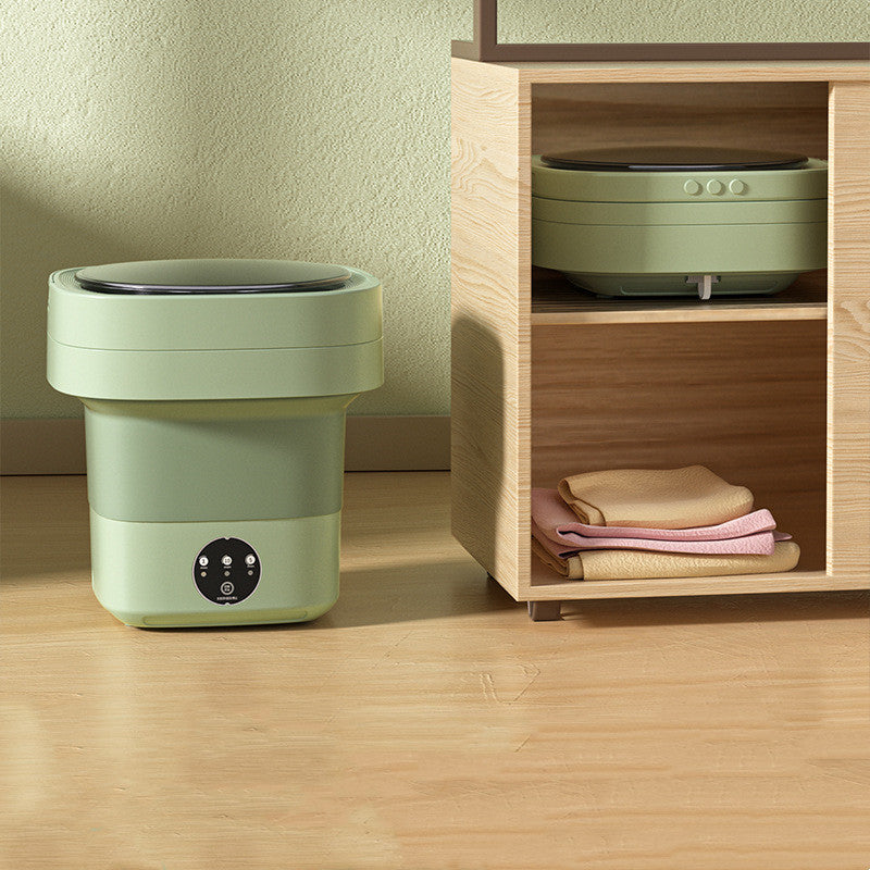Portable Mini Washing Machine – Foldable, Compact Washer for Small Clothes, Socks & Underwear with Energy-Efficient Design