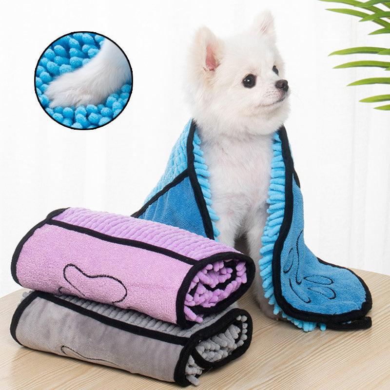 Super Absorbent Microfiber Pet Towels – Quick-Drying Bathrobe for Dogs & Cats