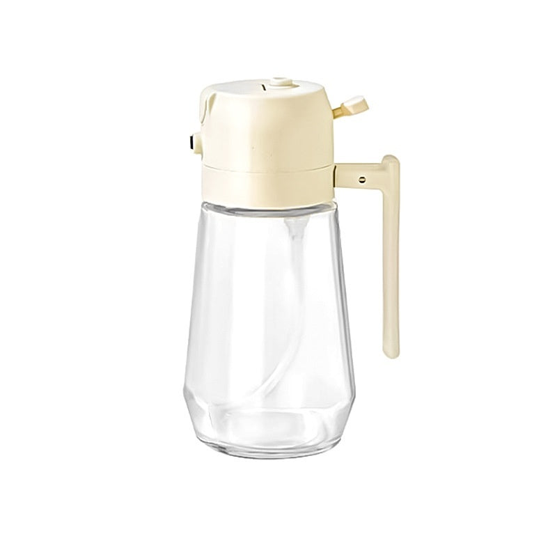 Olive Oil Sprayer for Cooking – 2-in-1 Glass Dispenser for Air Fryer, BBQ, Vinegar & Soy Sauce