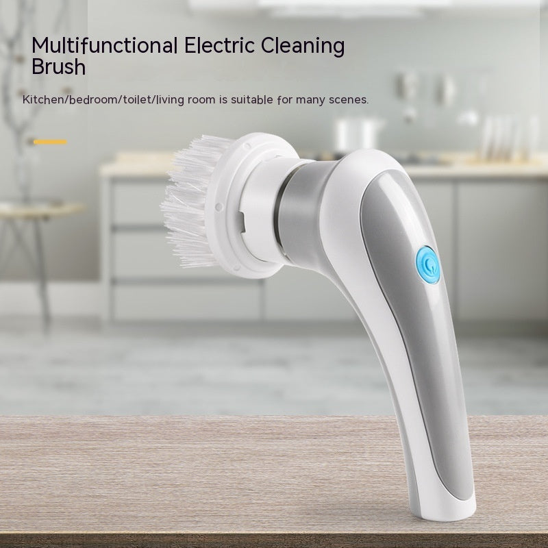 4-in-1 Electric Cleaning Brush – Cordless Handheld Spinning Scrubber, Portable & Rechargeable for Deep Cleaning