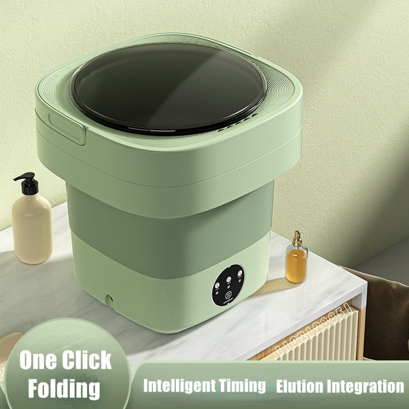 Portable Mini Washing Machine – Foldable, Compact Washer for Small Clothes, Socks & Underwear with Energy-Efficient Design