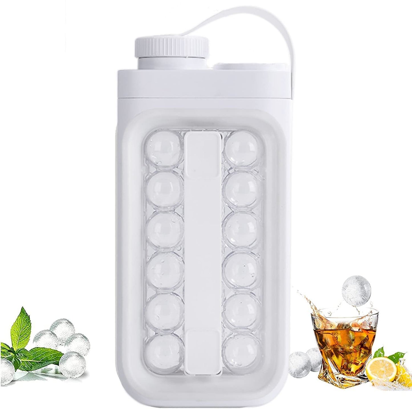 2-in-1 Ice Ball Cold Kettle – Quick Release Summer Drink Dispenser for Juice, Tea & Infused Water