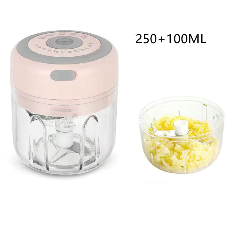 Mini Electric Garlic Chopper – USB Rechargeable Food Processor for Kitchen